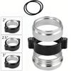 For Turbo Intake Pipe 2"/2.5"/3"/4" Aluminum Exhaust HD V-band Clamp w Flange System Assembly Anodized Clamp With Flange Kit