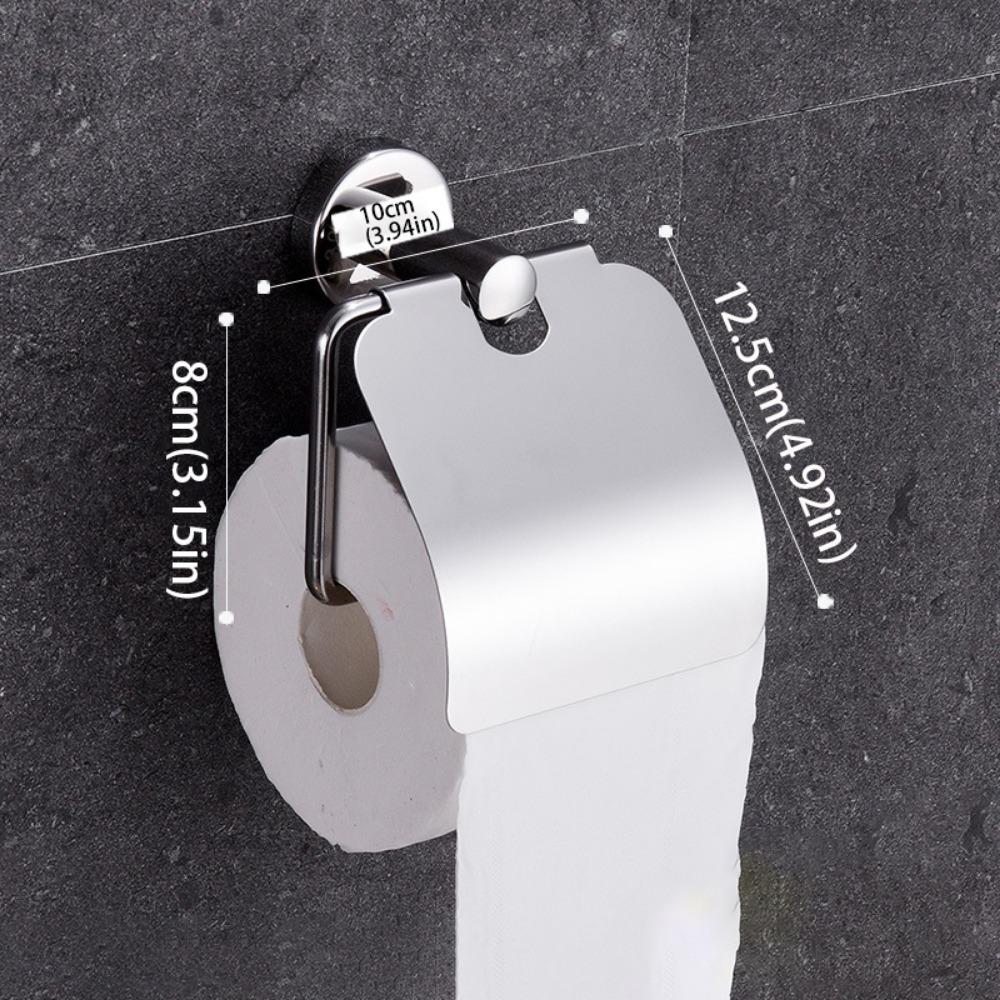 

Hook Towel Bar 304 Stainless Steel Toilet Paper Holder Bathroom Accessories Roll Paper Holder Style A