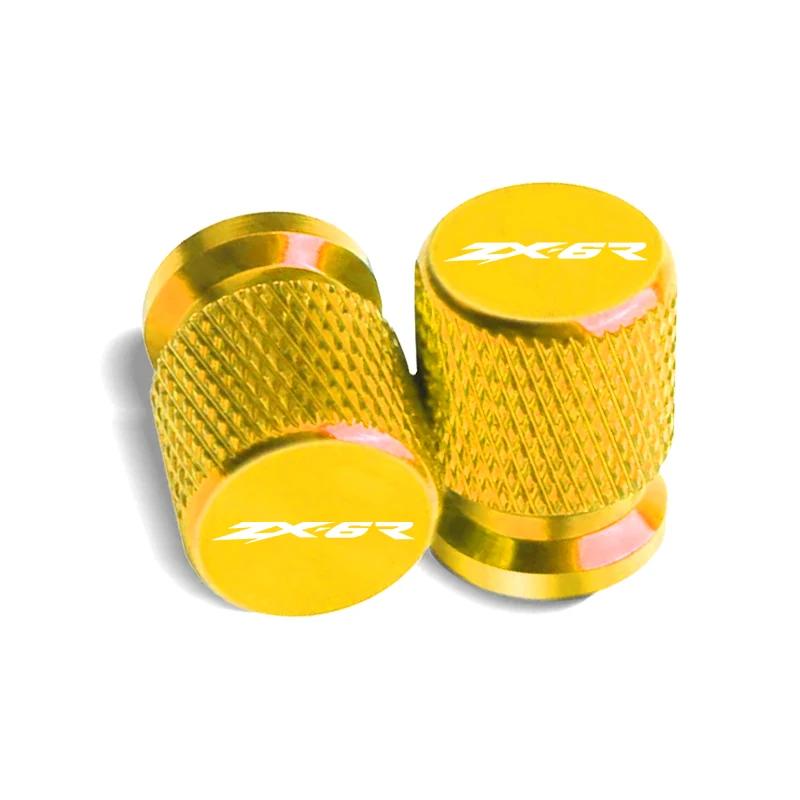 For Kawasaki Ninja ZX-6R ZX 6 R 6R ZX6R 2009-2025 2025 Motorcycle Accessories CNC Vehicle Wheel Tire Valve Stem Caps Dust Covers