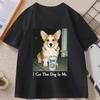 I Got That Dog in Me Tshirt Causal Round Neck Corgi Mom Funny Dog Printed Women Tshirt Funny Meme Tshirt Vintage Short Sleeve