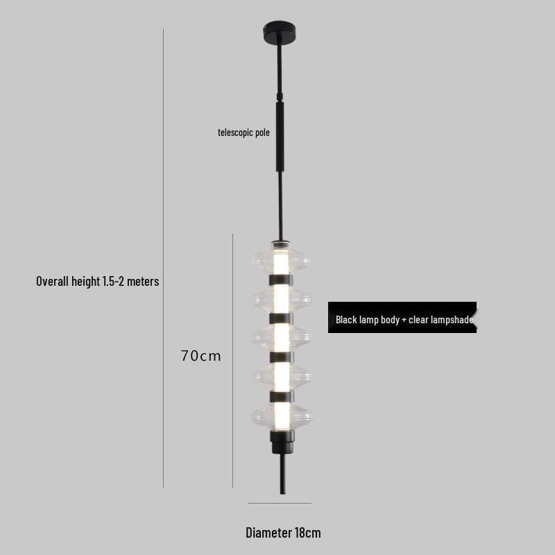 Nordic Cream Glass Chandelier for Bedroom, Living Room, and Hall