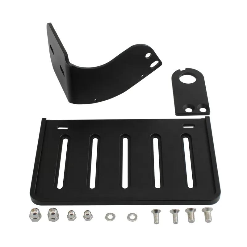FOR Harley Davidson Sporter 883 X48 1200 Motorcycle Black Modified Side Mount License Plate Bracket Holder Accessories