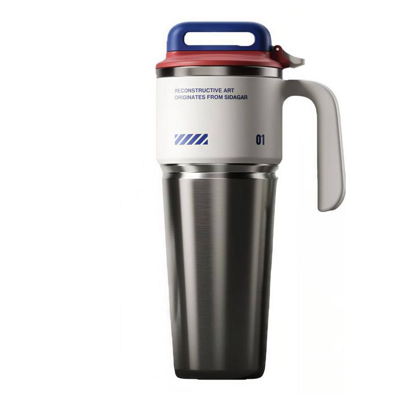 2026 Model Stainless Steel Large-Capacity Thermos Cup for Men, Outdoor Ice Cup, Portable Travel Cup, Car Cup, Straw Water Cup