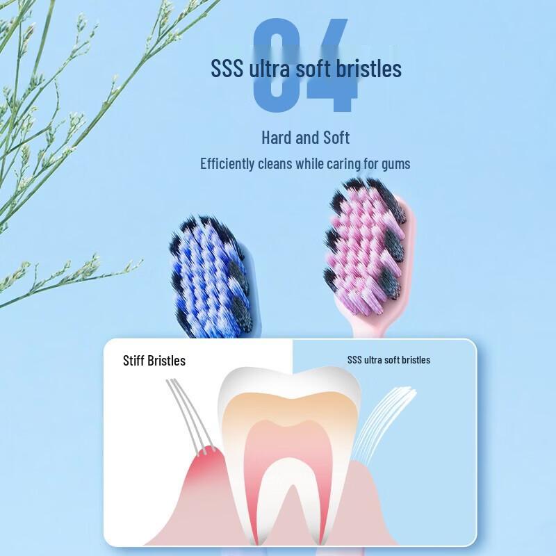 Saky High-Density Wide Head Soft Toothbrush (24-Pack)