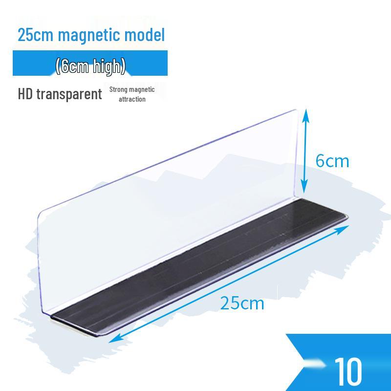 Plastic Shelf Divider for Small Items In Supermarkets and Convenience Stores