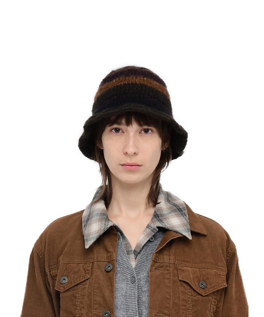 Belji Handpoke Knitted Beanie Khaki Brown