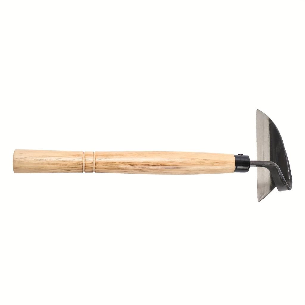 35cm Weeding Sickle - Durable Metal Garden Hoe with Wood Handle for Efficient Weed Pulling and Soil Loosening, Efficient Weed Removal