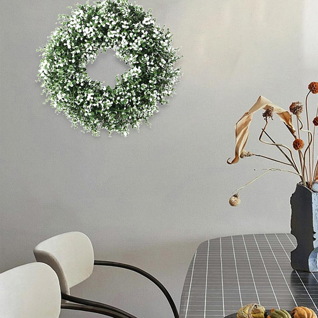 Artificial Garland Floral Hoop Green Leaves Wreath Simulation Wreaths for Home Decor