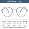 Fashion Durable Eye Protection Ultra Light Frame Oversized Eyeglasses Computer Goggles Anti-Blue Light Glasses