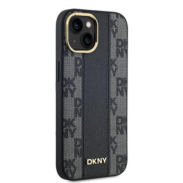 Dkny Dkhmp15Mpcpvslk Iphone 15 Plus /14 Plus 6.7 Czarny/Black Hardcase Leather Checkered Mono Pattern Magsafe