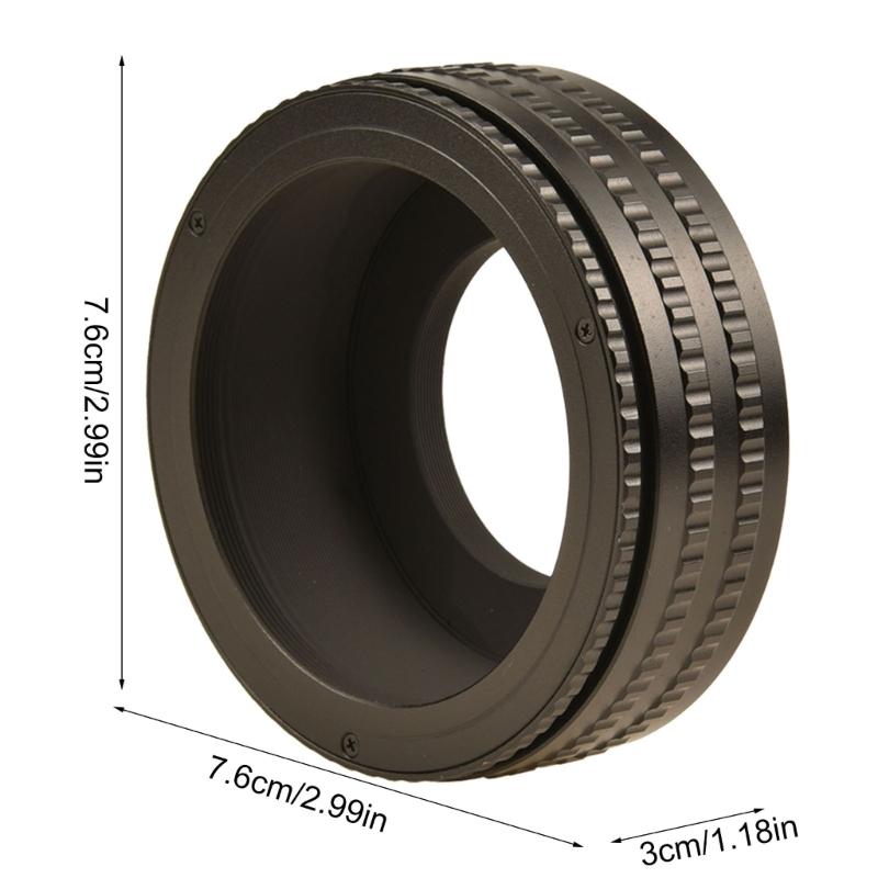 M58 To M42 25mm-55mm Adjusting Focusing Helicoid Adapter Extension Tube Lens Mount Converters for Various Cameras