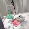 For iPhone 14 Pro Max Case Compatible with MagSafe Epoxy Marble Texture PC+TPU Phone Cover