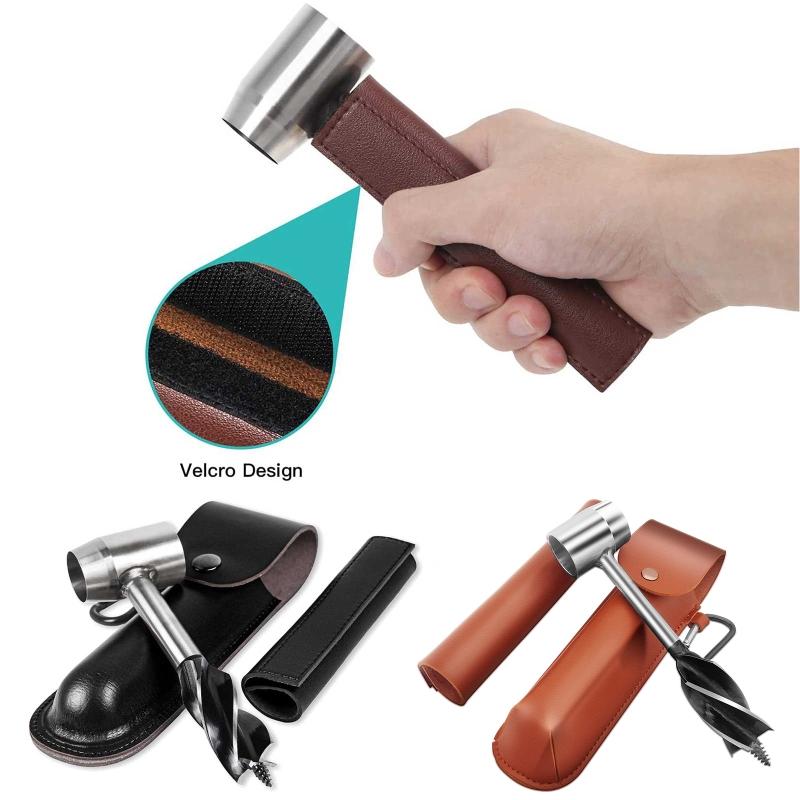Durable Survival Drill Tools for Bushcraft Settlers Wrench Outdoor Wood Peg and Hole Maker Manual Auger
