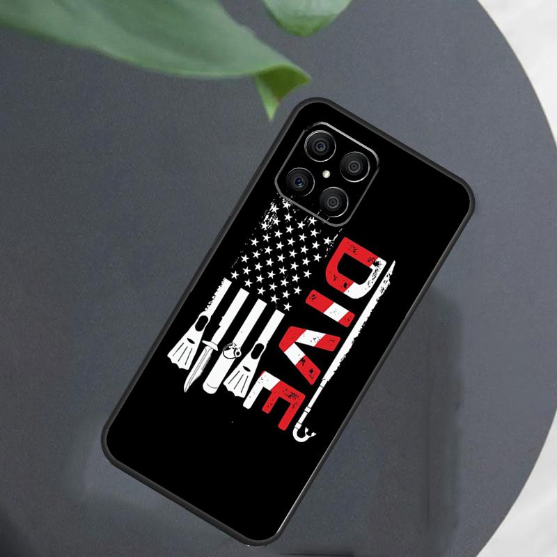 Diver Down Scuba For Honor Magic 7 Lite 6 5 8 Pro Case For Honor 200 400 70 90 X8c X8b X9a X9b X9c X9d Win RT