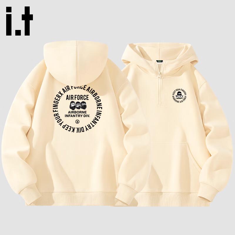 

Fingercroxx Men s Half-Zip Hooded Sweatshirt L