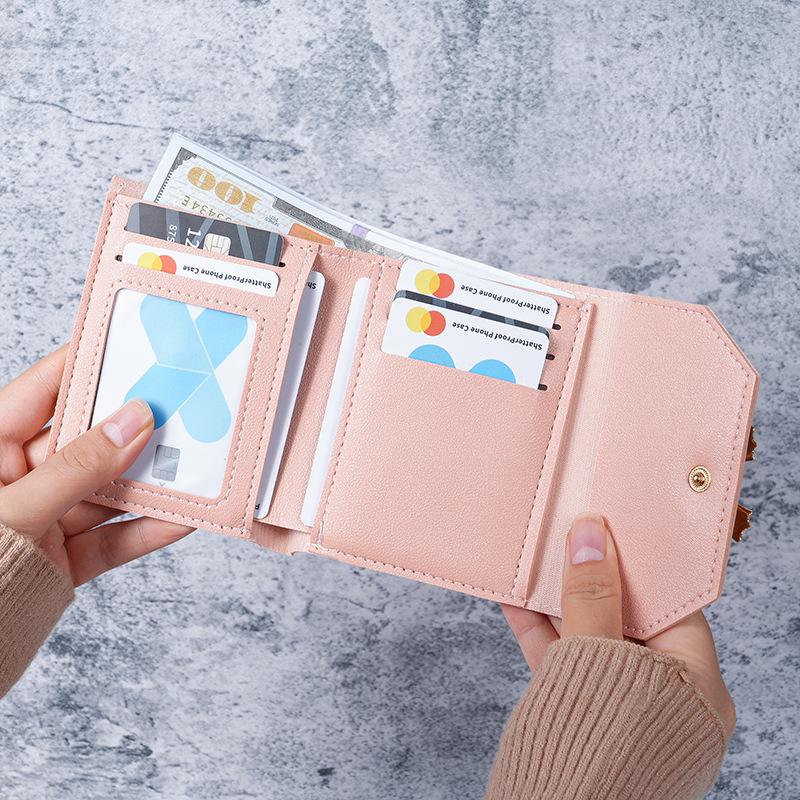 Women's Bag Bow Short Women's Wallet Mini Portable Small Bag