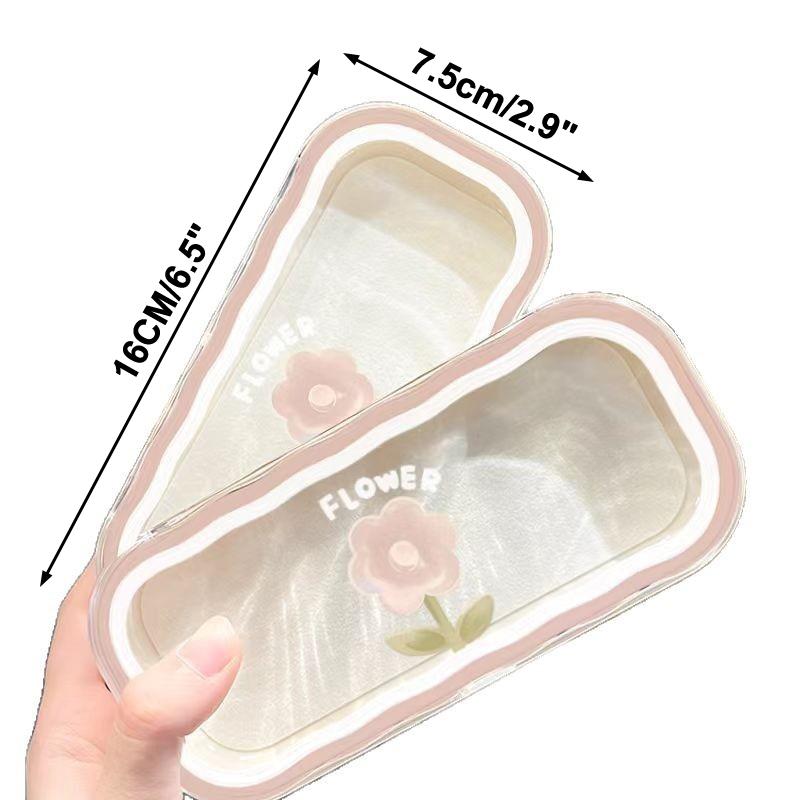 Kawaii Flower Transparent Glasses Case Flower Sunglasses Storage Box Glasses Protective Case Gifts For Girls