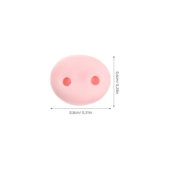 100pcs Pig Nose Resin Parts Durable Noses for Crochet Nose Stuffed Animals Animal Craft DIY Doll Making Supplies