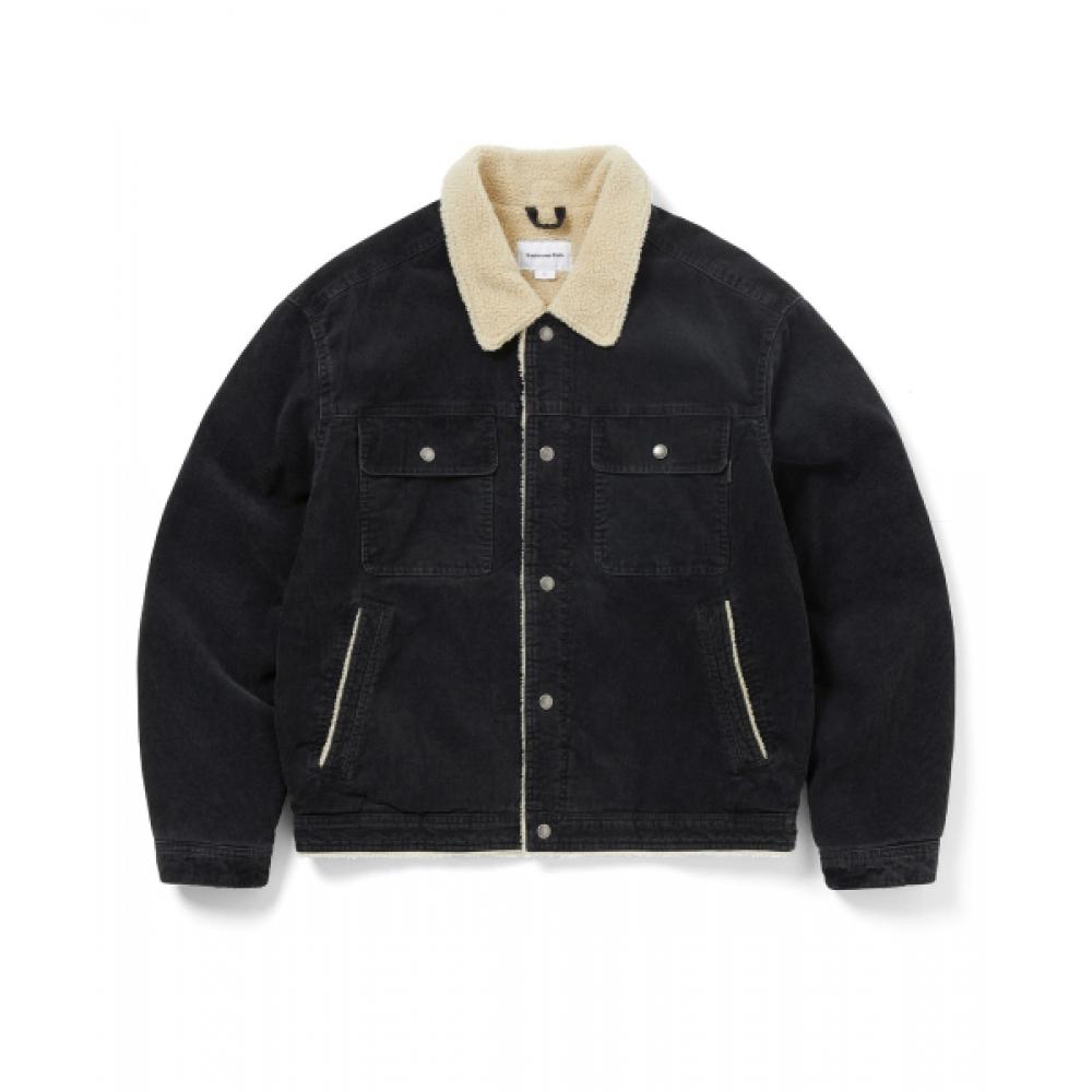 Thisisneverthat Sherpa Lined Corduroy Trucker Jacket Black S