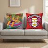 T-The Simpsons CARTOON Cushion Cover Multi-Scene Pillow Cover for Home & Car - Reversible, Soft & Durable for Daily Use