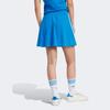 Adidas Originals Adicolor Classic Three Stripes Color Block Pattern Elastic Waist Casual Skirt Women Skirts Blue IP0704