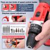 Household 3in1 Multifuctional Electric Drill Handheld Lithium Screwdriver 21V   Drill Brushed Motor 2 Speeds Control Stepless Speed Regulation Ro
