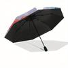 Mermaid,Fish Automatic Umbrella - Tri-fold Portable Umbrella, Best Holiday Gift for Men and Women, Durable Iron Frame, Playful Design, Sturd