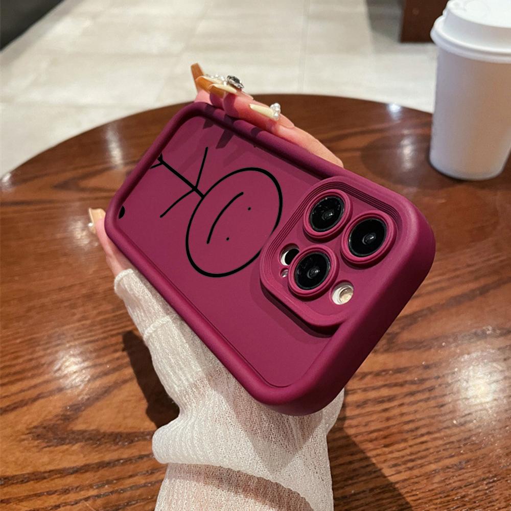 N80 Cartoon Matchman design Soft Angel Eyes Phone Cases for iPhone 15 14 12 11 Pro Max 13 mini 7 8 6S Plus XS Max XR SE Shockproof Bumper Cover