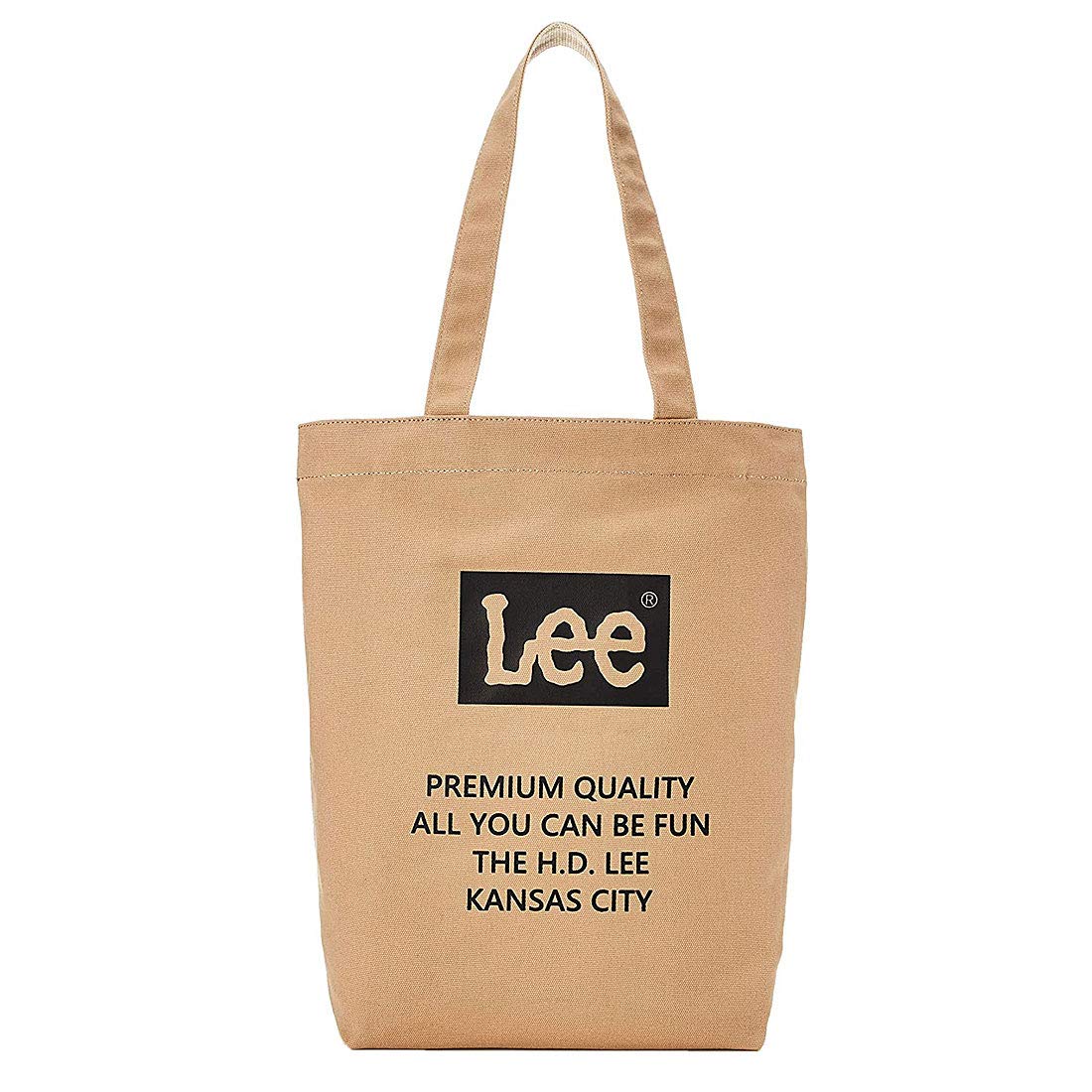 

Thick cotton canvas tote bag Brown [Lee] 320-802