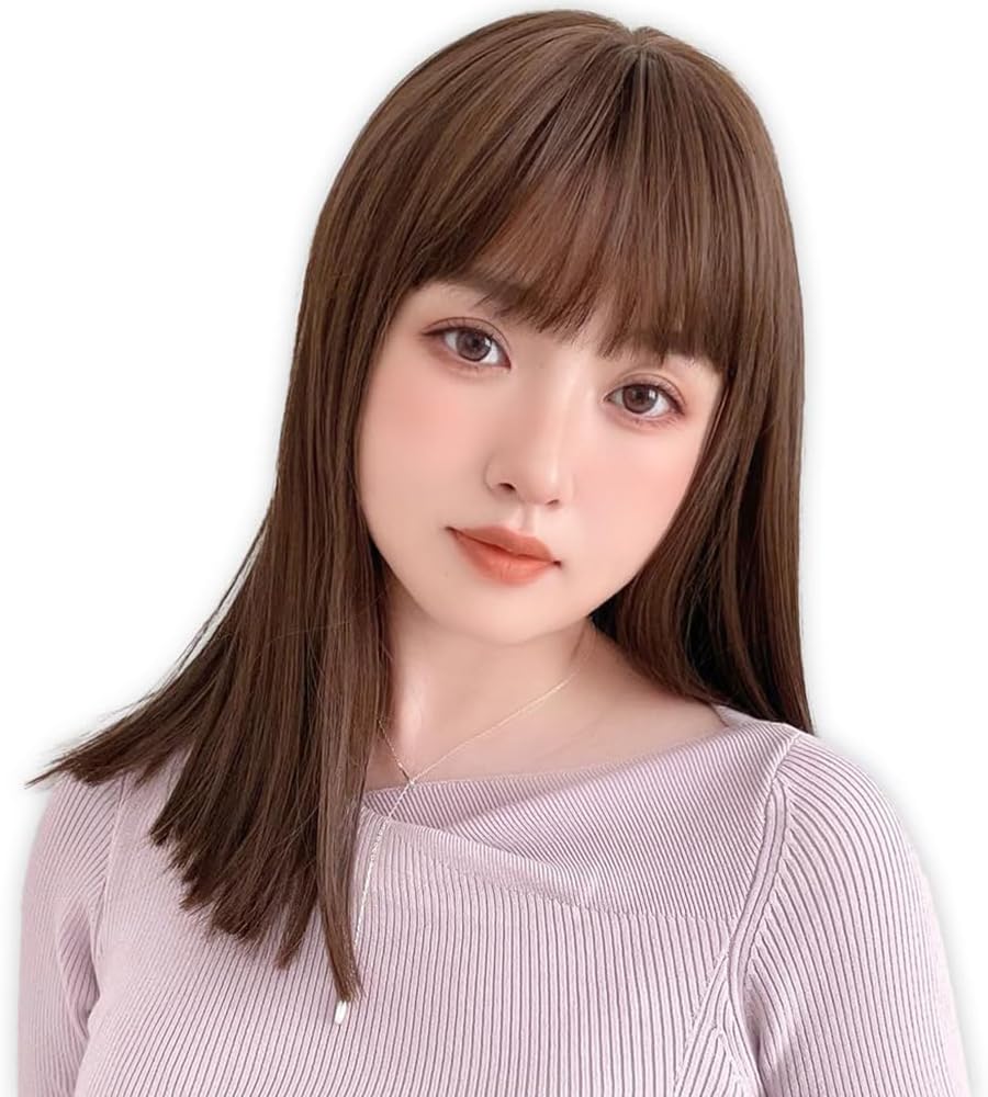 

Brightlara Women s Medium Full Wig with Bangs, Inner Color, Blonde, and Bangs (hf1780-UB)