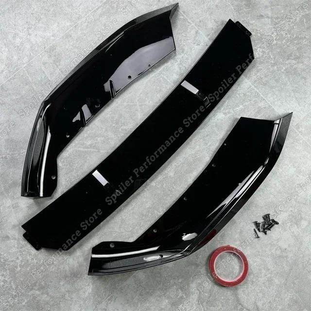 For BMW 5 Series G30 G31 LCI M Performance Style 520i 530i 530d M550i 2020-2023 Front Bumper Lip Spoiler Splitter Bodykit Tuning Gloss Black