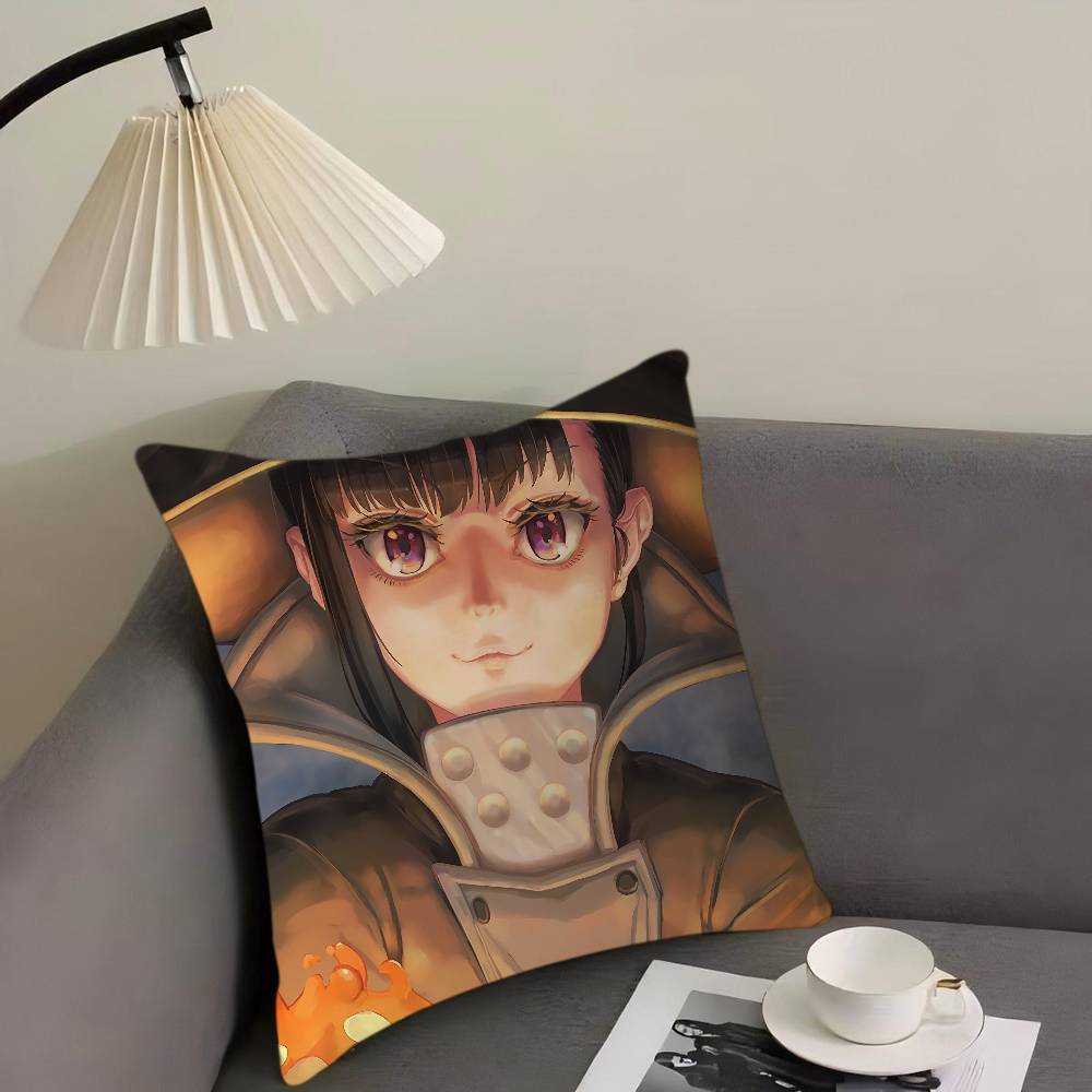 F-Fire F-Force Cartoon Animation Personalized Pillow Cover Kids Bedroom Wild Party Decor Pillowcase Kid Birthday Shower Gift