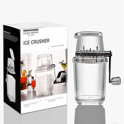 Portable Manual Ice Crusher Shape Hand Crank Manual Ice Crusher Shaved Ice Machine Kitchen Bar Ice Blenders Fun Drinks Tool