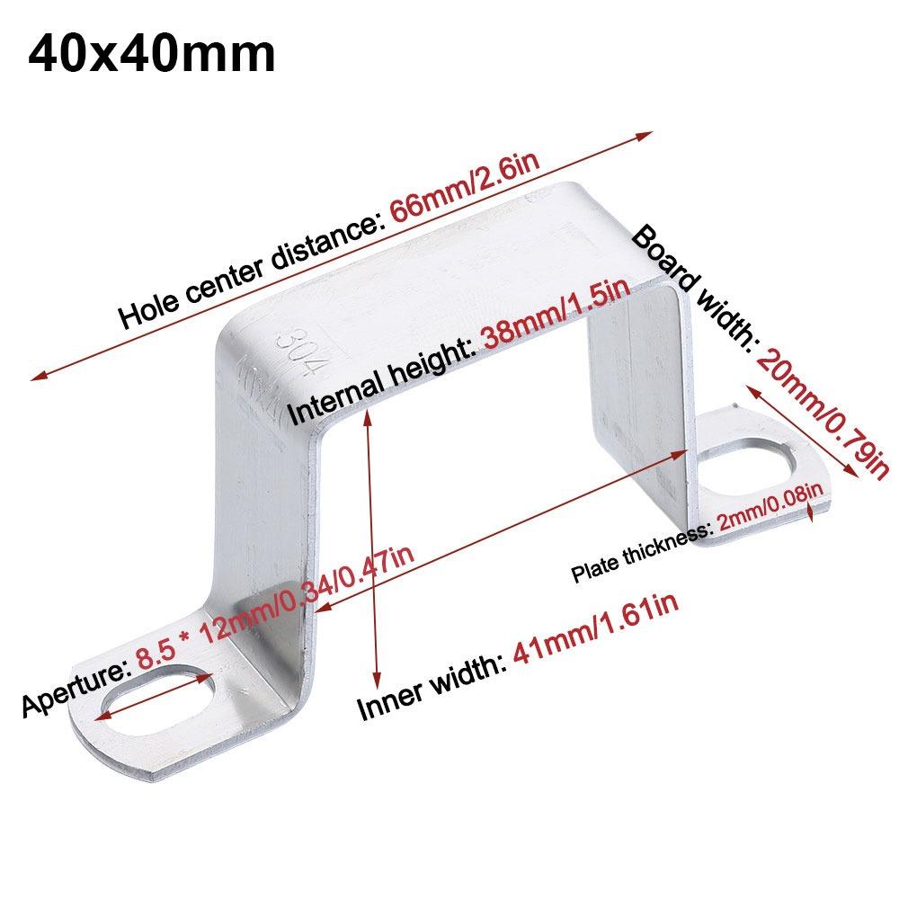 M-shaped U-shaped Square Rectangle Ohm Tube Card Saddle Clip Throat Hoop Horseback Hose Clamp  Tube