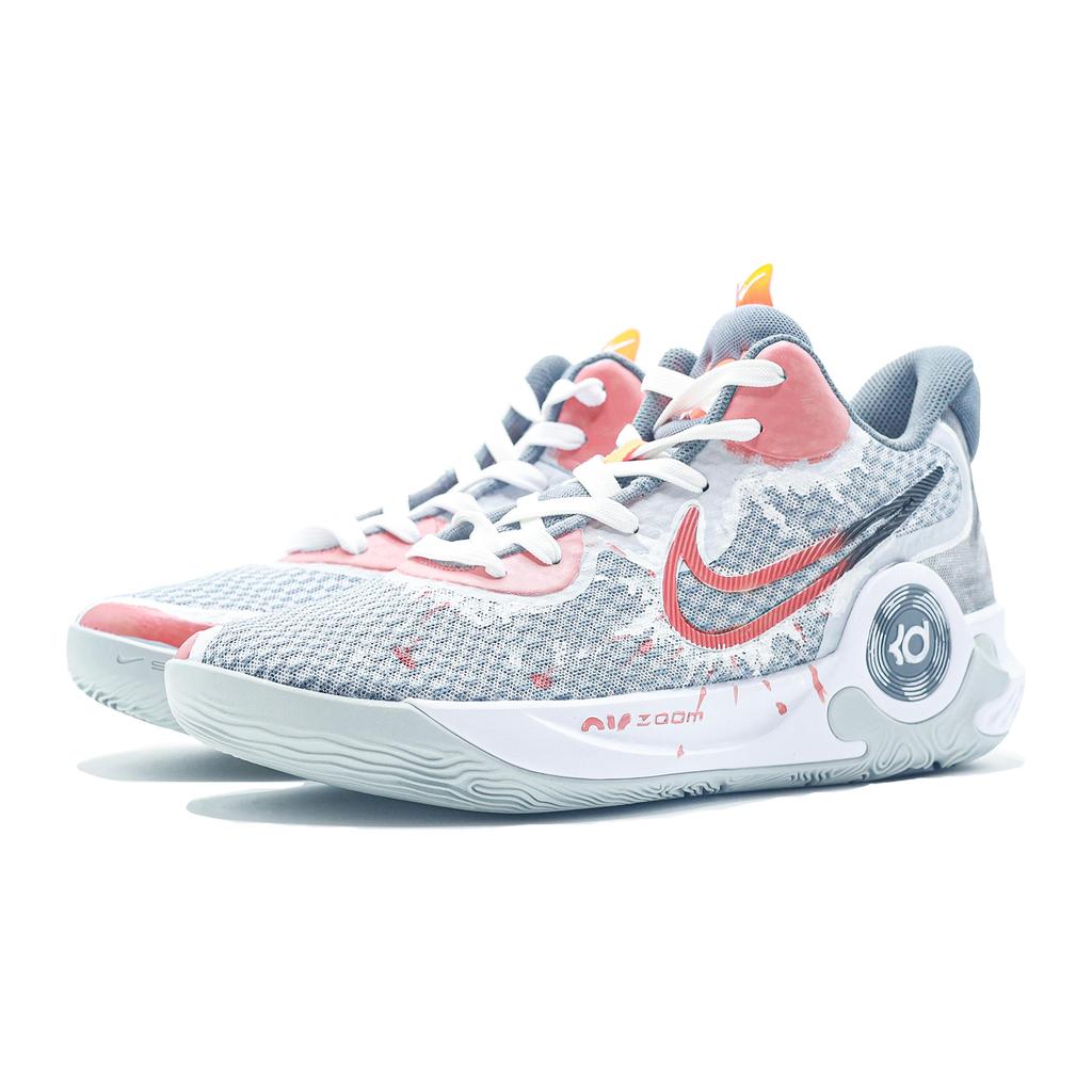 Nike KD Trey 5 IX Abriebfeste Mittelhohe Basketballschuhe Herren Grau Orange CW3402-011(Team631- )