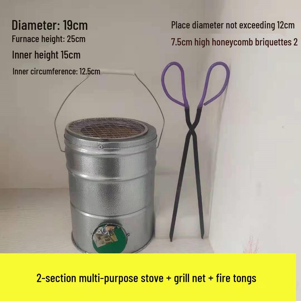 Compact Honeycomb Charcoal Stove for Household Heating and Boiling Water - Ideal for New Homes