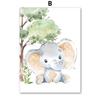 Lion Elephant Giraffe Monkey Zebra Nursery Wall Art Canvas Painting Jungle Animal Posters Prints Pictures Baby Kids Room Decor