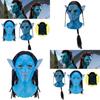 Svítící Avatar Pokrývka hlavy Halloweenská Maska Ideální pro Cosplay a Karnevaly