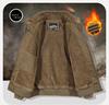 Men's Outdoor Winter Warm Pilot Jacket Coat with Velvet Lining