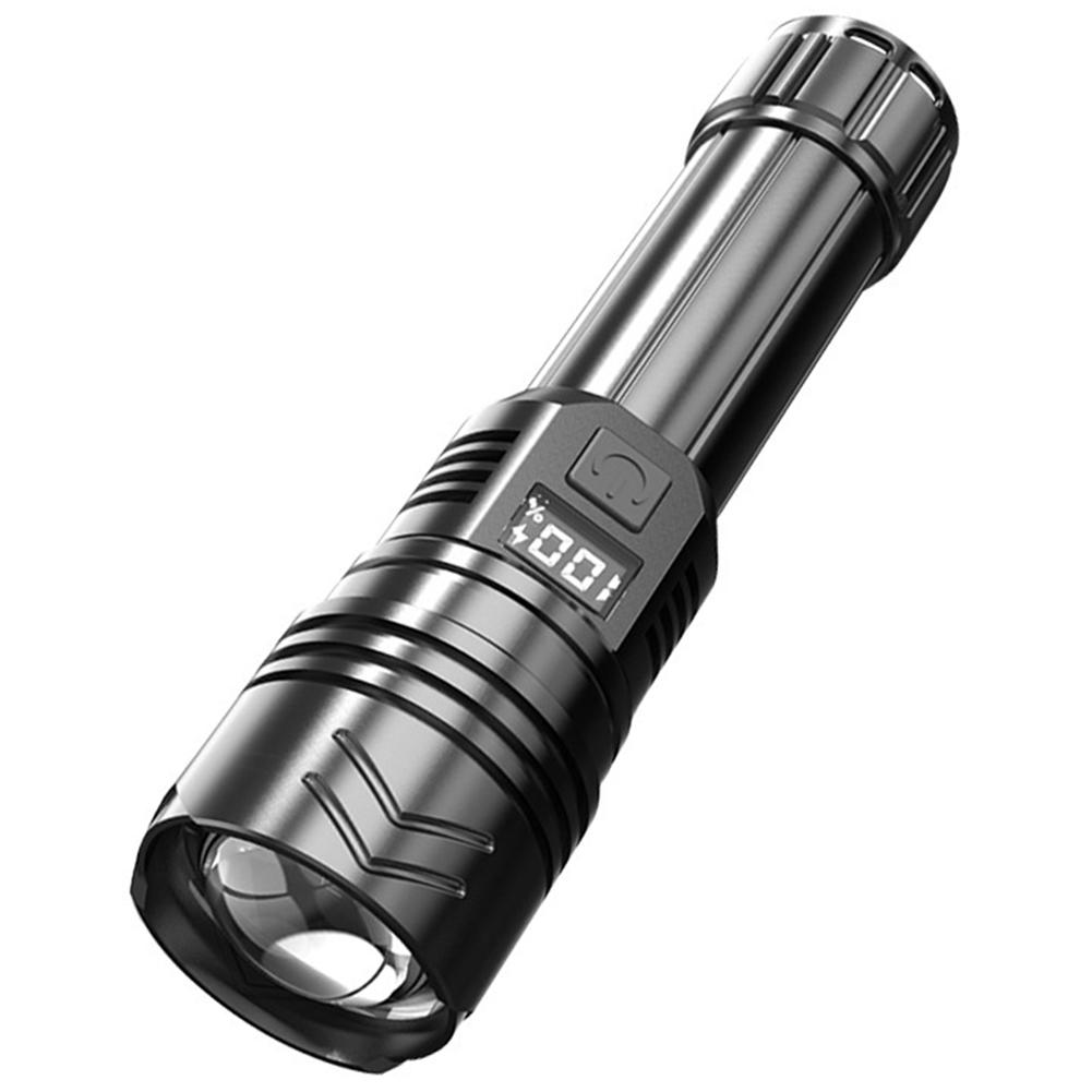 LED Flashlights USB Rechargeable Waterproof High Lumens Flashlight 5 Modes Super Bright Flashlight for Outdoor Fishing Adventure