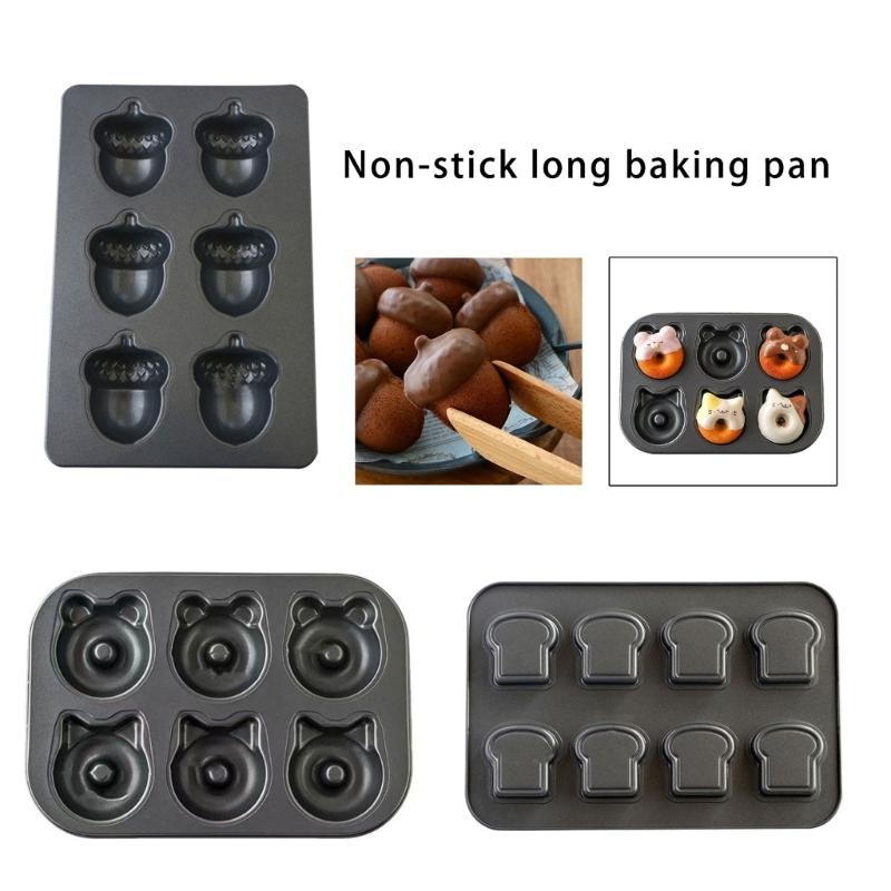 Professional Grades Carbon Steel 6 Piece Baking Sheet For Uniform Heat Conduction Mess Release Cleaning 3D Multi Molds