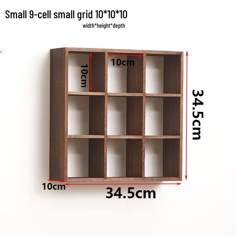 

Вінтажна настінна полиця для зберігання чайних чашок на 9 відділень