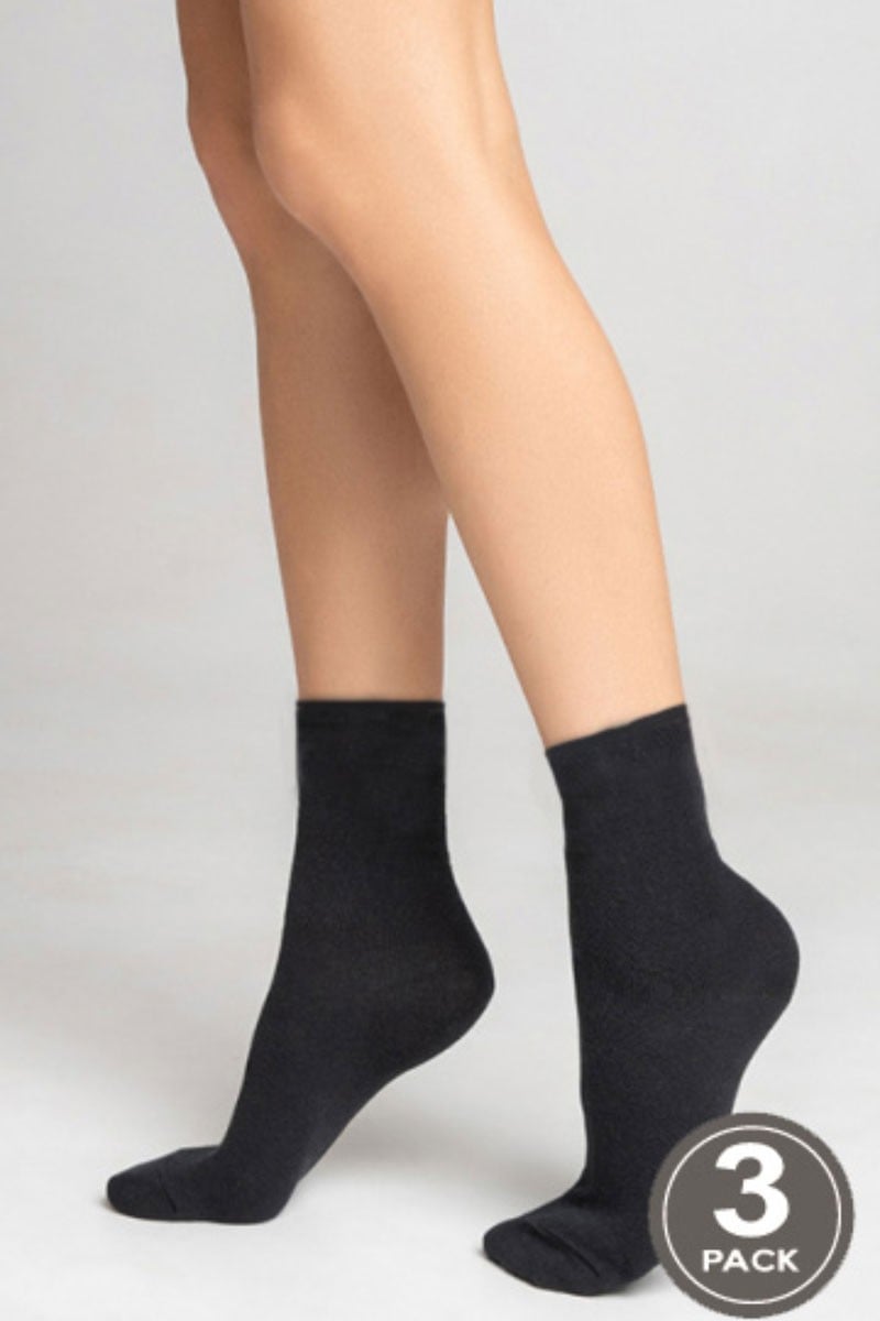 

Шкарпетки, 3 штуки Legs (96431) 36-40 прозорий колір чорний