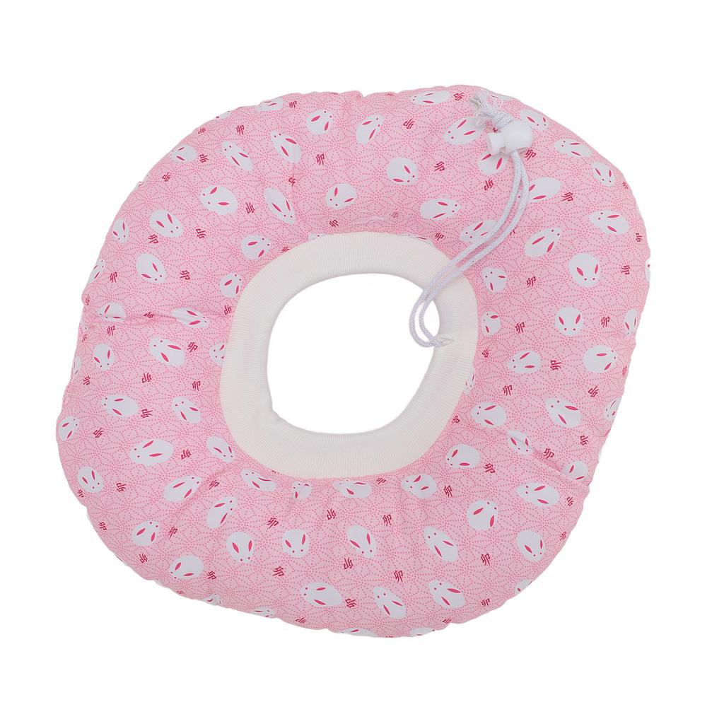 Ear Guard Pillow with Hole Soft Cotton Pain Pressure Reduction Sleeping Cushion Pillow for Side Sleepers Pink