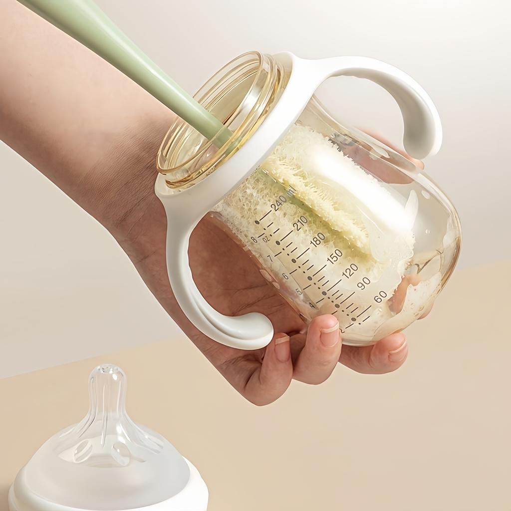 1pc Long Handled Bottle Brush - 360° No Dead Cleaning Tool for Stubborn Stains, Multi-Functional Plastic Brush for All Bottles 1-27pcs