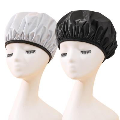 Women's Extra Large Waterproof Satin Shower Cap for Long Hair