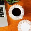 uxcell 100pcs White Lace Paper Doilies, 10.5" Round, Disposable Paper Placemats for Weddings, Birthdays, Cakes, Desserts, and Tableware