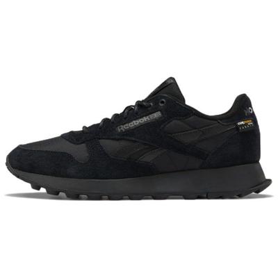 Klasické kožené čierne unisex tenisky Core-Black Pure-Grey GY1542