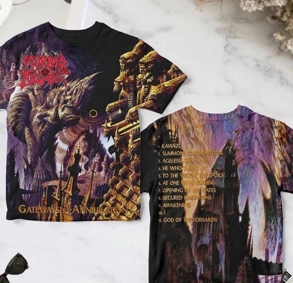 Morbid Angel Album Twoside Full Size S-6XL Shirt 3D AOP Unisex PP2828 L