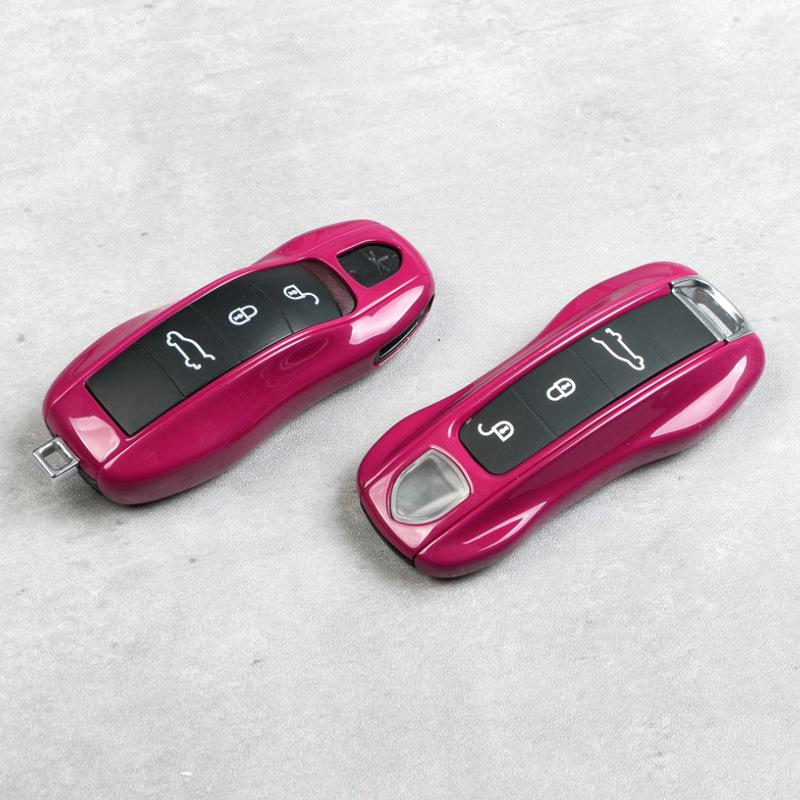 Suitable for Porsche Key Shell 911 Cayenne Macan Paramela 718 Taycan Starlight Gem Red
